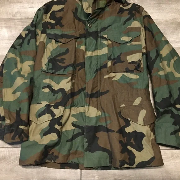 ジャケット・アウター 80s US.Army  Camo Parka (size L) Vtg 80s US Army Camo Parka Cold Weather Jacket Golden MFG Co